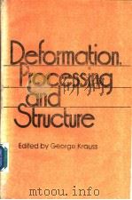 Deformation,Processing,and Structure PDF电子版封面 George Krauss