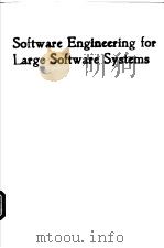 Software engineering for large software systems PDF电子版封面 1851665048 B.A.Kitchenham