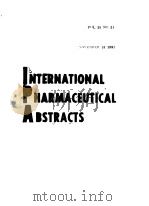 International Pharmaceutical Abstracts PDF电子版封面