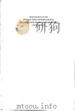 PROCEEDINGS OF THE TWENTY-FIRST INTERNATIONAL MACHINE TOOL DESIGN AND RESEARCH CONFERENCE PDF电子版封面 J.M.Alexander