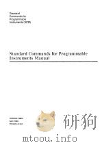 Standard Commands for Programmable Instruments Manual Section 1 Syntax and Style PDF电子版封面