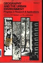 GEOGRAPHY AND THE URBAN ENVIRONMENT Progress in Research & Applications（ PDF版）