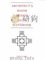 Architect's room design data handbook PDF电子版封面 0442007167