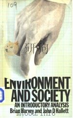 ENVIRONMENT AND SOCIETY PDF电子版封面 0333184165