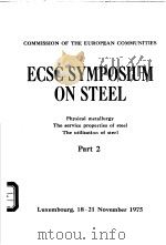 Ecsc Symposium on Steel Part 2 PDF电子版封面