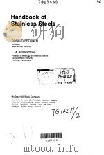 Handbook of Stainless Steels Part 1 Introduction to stainless steels Chapter 1 The wrough stainl PDF电子版封面 007049147X George J.Fischer Robert J.Mac