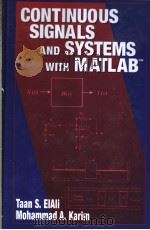 CONTINUOUS SIGNALS AND SYSTEMS WITH MATLAB PDF电子版封面 0849303214