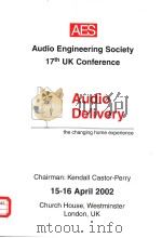 Audio Engineering Society 17th UK Conference PDF电子版封面 0937803464