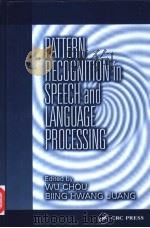 Pattern recognition in speech and language processing PDF电子版封面 0849312329