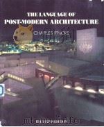 THE LANGUAGE OF POST-MODERN ARCHITECTURE PDF电子版封面 1854900617
