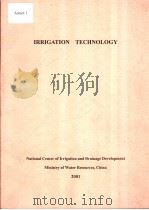 IRRIGATION TECHNOLOGY PDF电子版封面