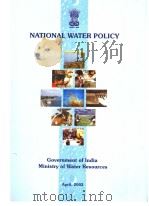 NATIONAL WATER POLICY PDF电子版封面