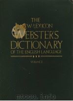 THE NEW LEXICON WEBSTERS DICTIONARY OF THE ENGLISH LANGUAGE VOLUME 2 PDF电子版封面