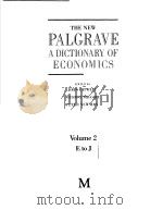 THE NEW PALGRAVE A DICTIONARY OF ECONOMICS Volume 2（ PDF版）