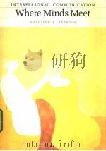 Interpersonal Communication Where min-ds meet PDF电子版封面