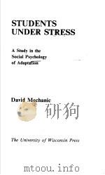 STUDENTS UNDER STRESS PDF电子版封面