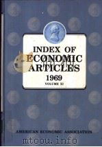 INDES OF ECONOMIC ARTICLES Volume Ⅺ·1969 PDF电子版封面