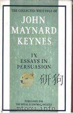 THE COLLECTED WRITINGS OF JOHN MAYNARD KEYNES VOLUME Ⅸ PDF电子版封面