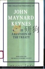 THE COLLECTED WRITINGS OF JOHN MAYNARD KEYNES VOLUME Ⅲ PDF电子版封面