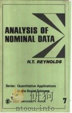 ANALYSIS OF NOMINAL DATA PDF电子版封面