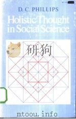 Holistic Thought in Social Science PDF电子版封面 0804710155
