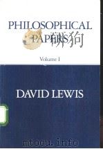 PHILOSOPHICAL PAPERS Volume Ⅰ PDF电子版封面 0195032047