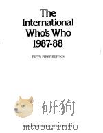 The International Whos Who 1987-88 PDF电子版封面