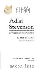 Adlai Stevenson PDF电子版封面