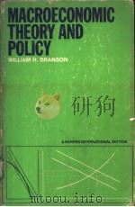 MACROECONOMIC THEORY AND POLICY PDF电子版封面