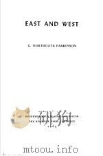 EAST AND WEST PDF电子版封面