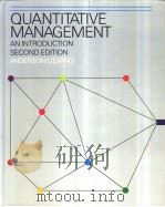 QUANTITATIVE MANAGEMENT AN INTRODUCTION PDF电子版封面 0534059589