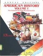 AMERICAN HISTORY VOLUME I PDF电子版封面