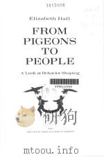 FROM PIGEONS TO PEOPLE PDF电子版封面