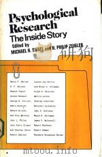 PSYCHOLOGLCAL RESEARCH:THE INSIDE STORY PDF电子版封面