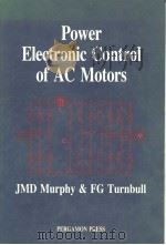 Power Electronic Control of AC Motors PDF电子版封面