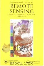 International Journal of REMOTE SENSING Volume 24 Number 12 PDF电子版封面