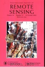 International Journal of REMOTE SENSING Volume 24 Number 19 PDF电子版封面