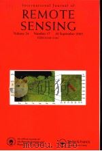 International Journal of REMOTE SENSING Volume 24 Number 17 PDF电子版封面