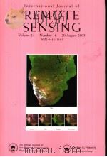 International Journal of REMOTE SENSING Volume 24 Number 16 PDF电子版封面