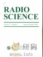 RADIO SCIENCE Volume 37 Number 1 PDF电子版封面