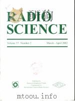 RADIO SCIENCE Volume 37 Number 2 PDF电子版封面