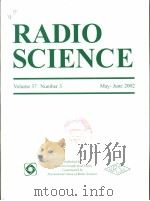 RADIO SCIENCE Volume 37 Number 3 PDF电子版封面