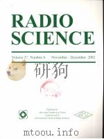 RADIO SCIENCE Volume 37 Number 6 PDF电子版封面