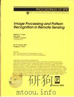 Image Processing and Pattern Recognition in Remote Sensing PDF电子版封面 081944684X
