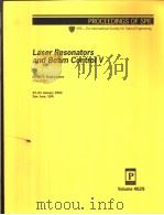 Laser Resonators and Beam Control V PDF电子版封面 0819443689
