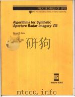 Algorithms for Synthetic Aperture Radar Imagery Ⅷ PDF电子版封面 0819440779