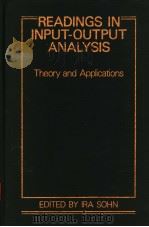 READINGS IN INPUT-OUTPUT ANALYSIS（ PDF版）