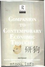 Companion To Contemporary economic Thought PDF电子版封面 0415026121