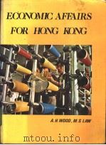ECONOMIC AFFAIRS FOR HONG KONG PDF电子版封面