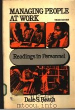 MANAGING PEOPLE AT WORK PDF电子版封面 0023070307